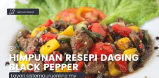 Himpunan Resepi Daging Black Pepper, Menu Sahur Mudah