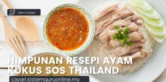 Himpunan Resepi Ayam Kukus Sos Thai, Sungguh Sedap dan Memikat, Idea Menu Sahur Mudah