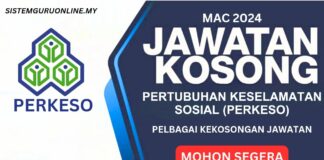 Jawatan kosong perkeso bulan mac 2024