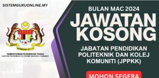 Pengambilan Jawatan Mystep JPPKK Mac 2024 JAWATAN MYSTEP JPPKK MAC 2024