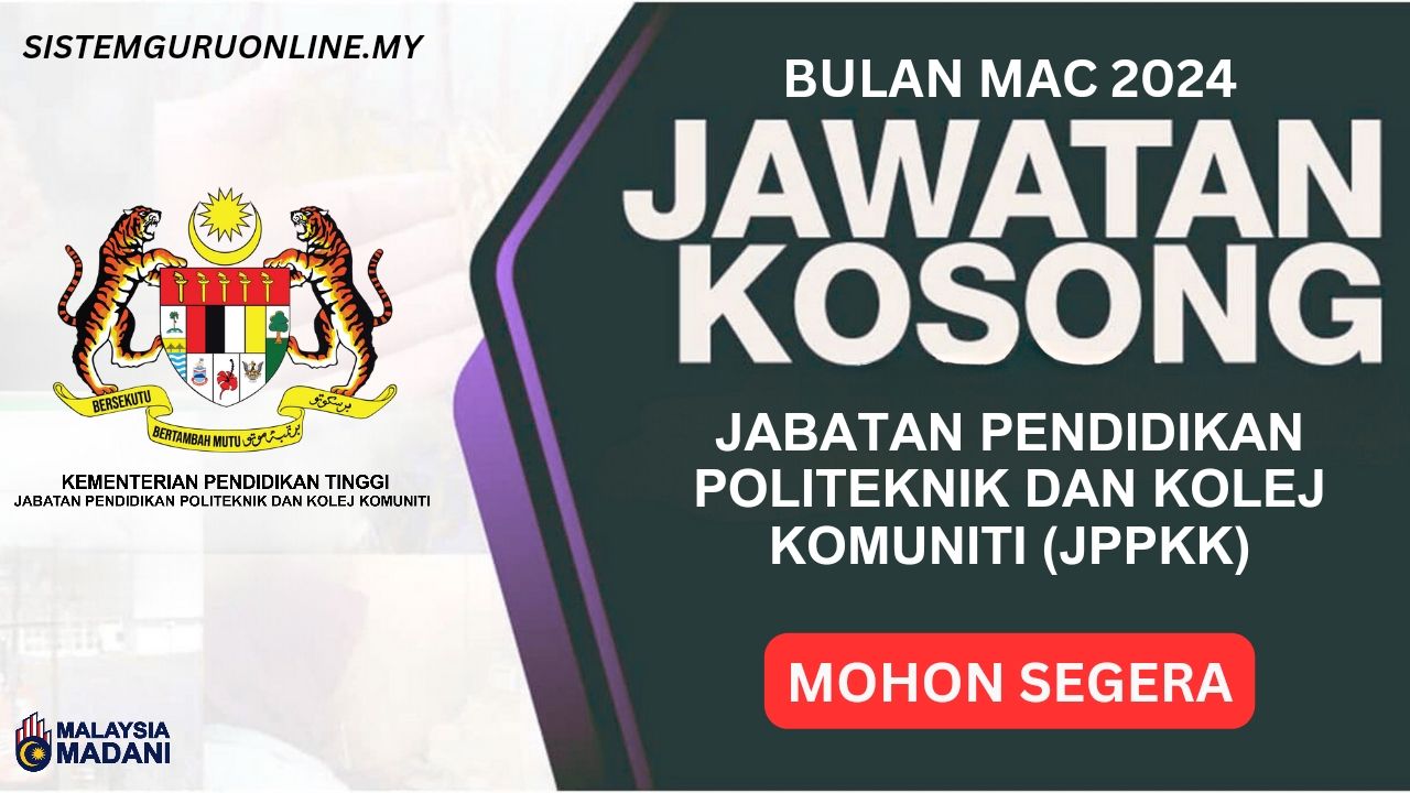 Pengambilan Jawatan Mystep JPPKK Mac 2024