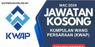 Makluman Pengambilan Jawatan KWAP Mac 2024
