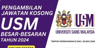 Pengambilan Jawatan USM 2024 Besar-Besaran Pengambilan Jawatan USM 2024 Besar-Besaran