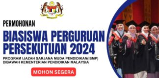 Permohonan Biasiswa Perguruan Persekutuan 2024 - Program Ijazah Sarjana Muda Pendidikan(ISMP)