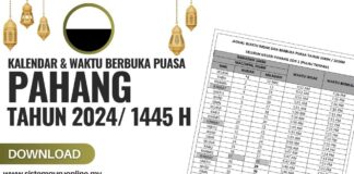 Kalendar dan Waktu Berbuka Puasa 2024 Pahang Waktu Berbuka Puasa 2024 Pahang