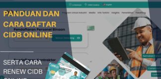 Panduan dan Cara Daftar CIDB Online Serta Cara Renew CIDB Online Cara Daftar CIDB Online