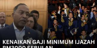 kenaikan Gaji Minimum Ijazah RM3000 Sebulan