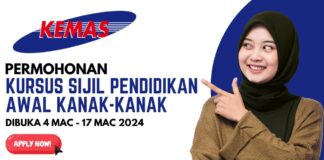 Makluman Permohonan Sijil Kursus KEMAS 2024 Permohonan Sijil Kursus KEMAS 2024