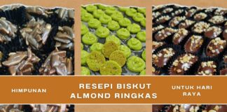 Himpunan Resepi Biskut Almond Ringkas untuk Hari Raya Resepi Biskut Almond