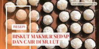 Resepi Biskut Makmur Sedap dan Cair di Mulut Resepi Biskut Makmur