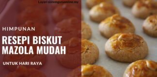 Himpunan Resepi Biskut Mazola Mudah untuk Hari Raya Resepi Biskut Mazola