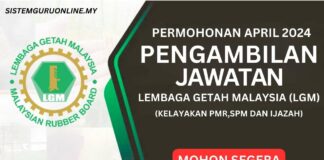 JAWATAN KOSONG LGM APRIL 2024