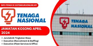 JAWATAN KOSONG TNB APRIL 2024