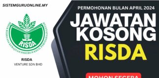 JAWATAN RISDA APRIL 2024