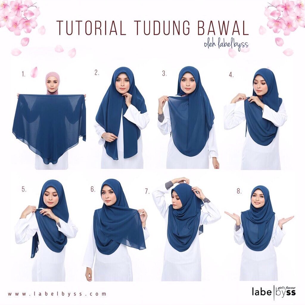 Koleksi Tutorial Tudung Viral Shawl Bawal Dan Lain Lain Untuk Raya 