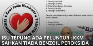 benzoil peroksida dalam tepung