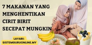 7 Makanan yang Menghentikan Cirit Birit Secepat Mungkin Dan Rawatannya