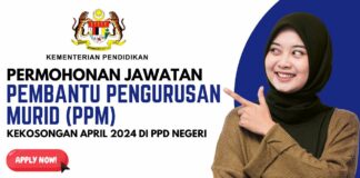 Jawatan Kosong Pembantu Pengurusan Murid April 2024 di Bawah PPD Negeri Jawatan Kosong Pembantu Pengurusan Murid April 2024 di bawah PPD Negeri