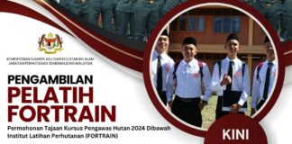 Permohonan Tajaan Kursus Pengawas Hutan 2024 Dibawah Institut Latihan Perhutanan (FORTRAIN) Permohonan Tajaan Kursus Pengawas Hutan 2024 Dibawah Institut Latihan Perhutanan (FORTRAIN)