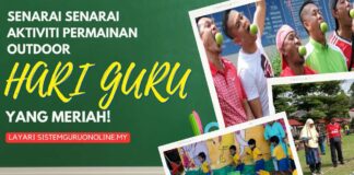 Senarai Aktiviti Permainan Outdoor Hari Guru