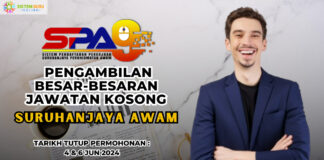Rasmi Pengambilan Besar-Besaran Jawatan SPA9 Di Suruhanjaya Perkhidmatan Awam Ambilan Jun 2024 jawatan spa9