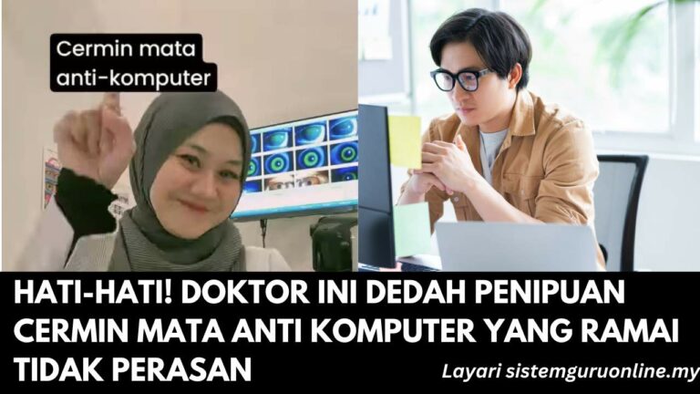 Doktor Dedah Penipuan Cermin Mata Anti Komputer Yang Ramai Tidak Perasan