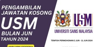 JAWATAN USM JUN 2024