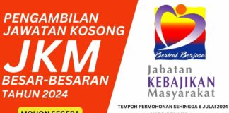 Jawatan JKM Julai 2024