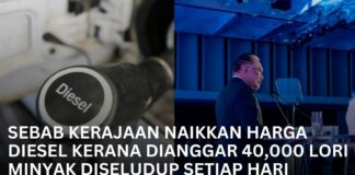 Kerajaan Naikkan Harga Diesel