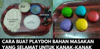 Cara Buat Playdoh Bahan Masakan yang Selamat untuk Kanak-Kanak Cara Buat Playdoh Bahan Masakan yang Selamat untuk Kanak-Kanak