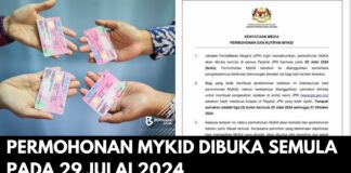 Permohonan MyKid Dibuka Semula Pada 29 Julai 2024 Permohonan MyKid Dibuka Semula Pada 29 Julai 2024