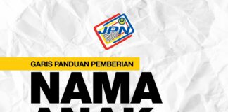 Senarai Garis Panduan Beri Nama Anak Oleh JPN Senarai Garis Panduan Beri Nama Anak Oleh JPN