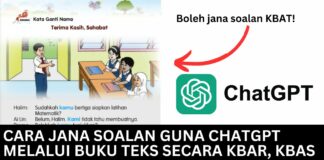 Cara Buat Soalan Guna ChatGPT Melalui Buku Teks Secara KBAR, KBAS dan KBAT Cara Buat Soalan Guna ChatGPT Melalui Buku Teks Secara KBAR, KBAS dan KBAT