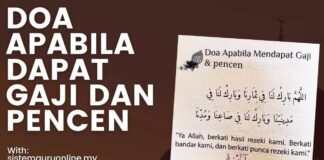 Doa Apabila Dapat Gaji dan Pencen