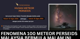 Fenomena 100 Meteor Perseids Malaysia Bermula Malam Ini
