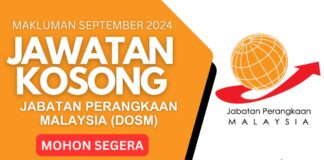Pengambilan Jawatan Jabatan Perangkaan September 2024 Jawatan Jabatan Perangkaan September 2024