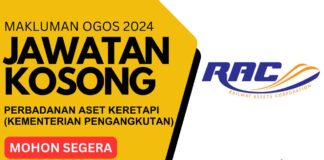 Pengambilan Jawatan Kosong RAC Ogos 2024 Pengambilan Jawatan Kosong RAC Ogos 2024