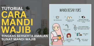 Cara Mandi Wajib dan Amalan Sunat Mandi Wajib Cara Mandi Wajib dan Amalan Sunat Mandi Wajib