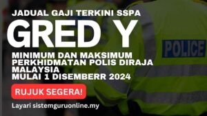 Jadual Gaji Gred Y SSPA Terkini Minimum Dan Maksimum Perkhidmatan Polis ...