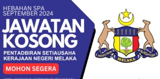 Pengambilan Jawatan SUK Negeri Melaka September 2024 Jawatan SUK Negeri Melaka September 2024