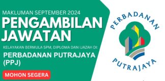 Makluman Jawatan Kosong PPJ September 2024