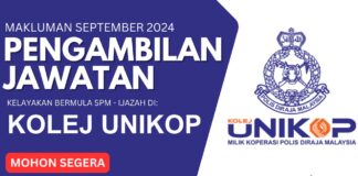 Pengambilan Jawatan UNIKOP September 2024 Pengambilan Jawatan UNIKOP September 2024