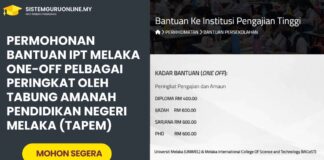 Permohonan Bantuan IPT Melaka One-Off Pelbagai Peringkat Oleh Tabung Amanah Pendidikan Negeri Melaka (TAPEM) Permohonan Bantuan IPT Melaka One-Off Pelbagai Peringkat Oleh Tabung Amanah Pendidikan Negeri Melaka (TAPEM)
