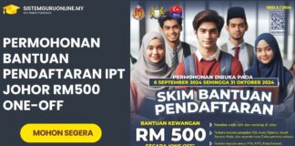 Permohonan Bantuan Pendaftaran IPT Johor RM500 One-Off Dari Yayasan Pelajaran Johor (YPJ) Permohonan Bantuan Pendaftaran IPT Johor RM500 One-Off