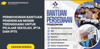 Permohonan Bantuan Pendidikan Negeri Terengganu untuk Pelajar Sekolah, IPTA dan IPTS Permohonan Bantuan Pendidikan Negeri Terengganu untuk Pelajar Sekolah, IPTA dan IPTS