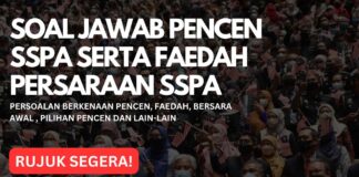 Soal Jawab Pencen SSPA Serta Faedah Persaraan SSPA Soal Jawab Pencen SSPA Serta Faedah Persaraan SSPA