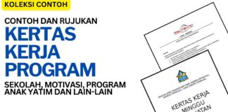 Tips dan Contoh Kertas Kerja Program Pejabat dan Sekolah