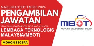 Hebahan Jawatan Lembaga Teknologis Malaysia September 2024 jawatan Lembaga Teknologis Malaysia september 2024