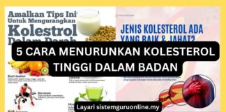 5 Cara Menurunkan Kolesterol Tinggi Dalam Badan