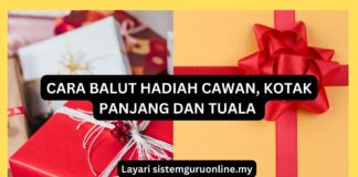 Cara Balut Hadiah Cawan, Kotak Panjang dan Tuala Cara Balut Hadiah Cawan, Kotak Panjang dan Tuala